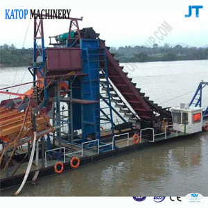 Dredger for Diamonds Diamonds Dredging Boat Bucket Dredger